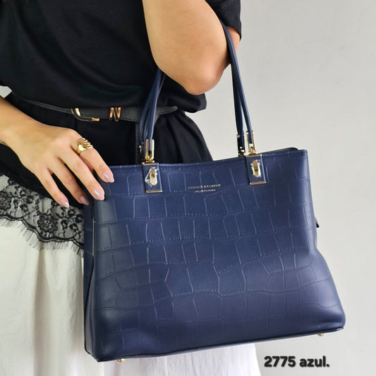 2775 Bolsa de Ombro Feminina Tote em Poliuretano PU Clássica Veryrio