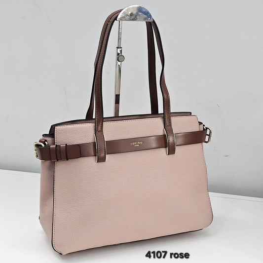 4107 Bolsa Tote Executiva Veryrio com Detalhe de Cinto em PU