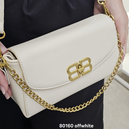 80160 Bolsa Feminina Berelina Transversal Flap em Poliuretano PU