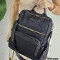 1210 Mochila Feminina Pavão de Ouro Nylon Poliéster Versátil Impermeável Elegante