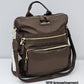 1210 Mochila Feminina Pavão de Ouro Nylon Poliéster Versátil Impermeável Elegante