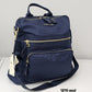 1210 Mochila Feminina Pavão de Ouro Nylon Poliéster Versátil Impermeável Elegante
