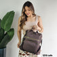 1210 Mochila Feminina Pavão de Ouro Nylon Poliéster Versátil Impermeável Elegante