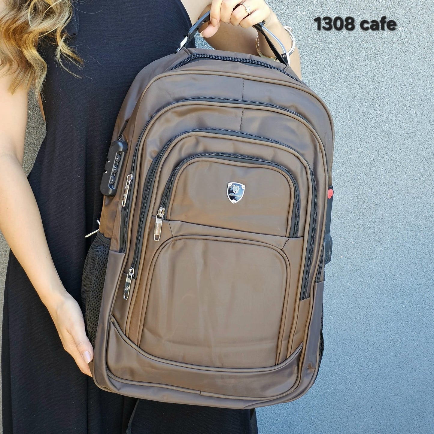 1308 Mochila Masculina Lucky Girl Executiva Red Flamingo ? Robusta, Segura e Tecnológica
