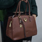 21201 Bolsa Estruturada Lace Lore em Poliuretano PU com Alça Transversal