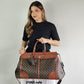 21265  Bolsa de Viagem Lace Lore Monograma em PU com Alça Transversal
