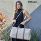 2148 Mala de Mão Feminina Veryrio em PU Monograma - Bolsa de Viagem e Academia Espaçosa