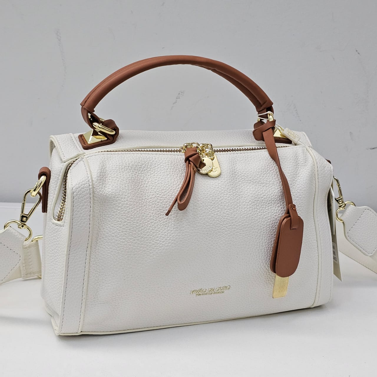 Bolsa Bauzinho Pavão De Ouro Original Alça Grossa Colorida