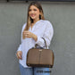 2720 Bolsa Feminina Satchel Veryrio com Divisória Central em PU