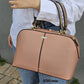 2720 Bolsa Feminina Satchel Veryrio com Divisória Central em PU