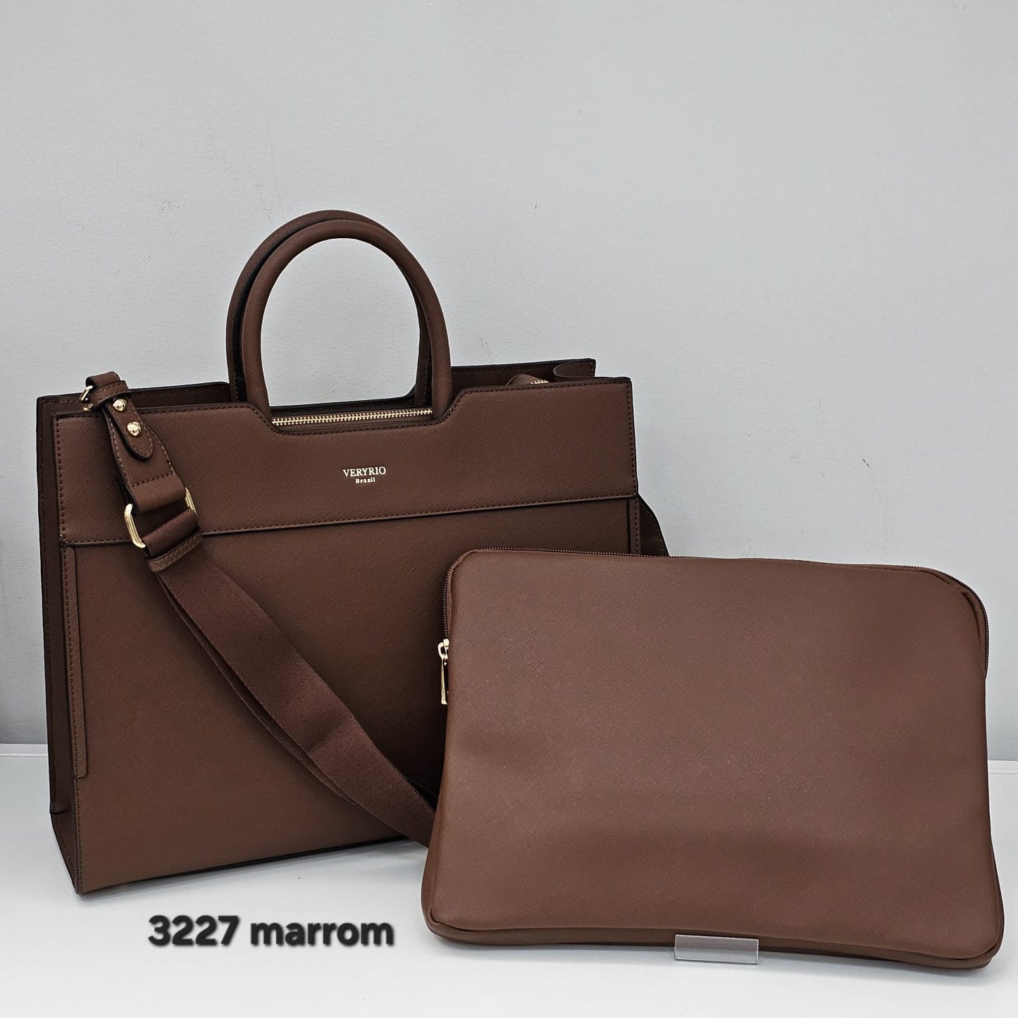 3227 Pasta Executiva Feminina Veryrio Poliuretano PU para Notebook