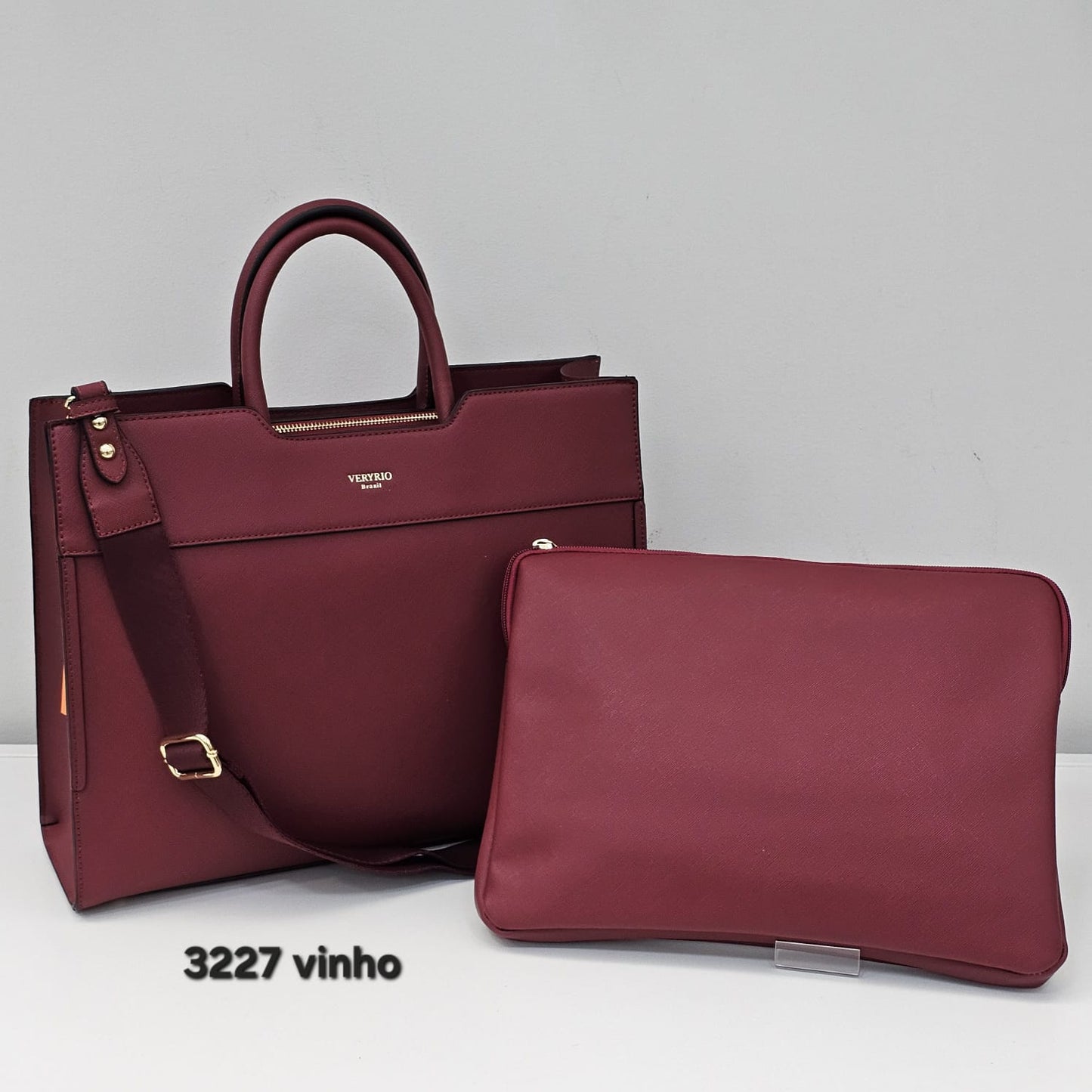 3227 Pasta Executiva Feminina Veryrio Poliuretano PU para Notebook