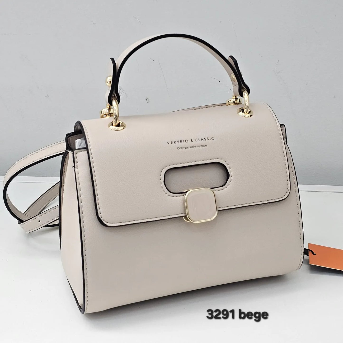 3291 Bolsa Feminina Transversal Veryrio com Fecho Frontal Design