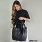 3885 Bolsa Feminina Hobo de Ombro em Poliuretano PU Espaçosa Veryrio