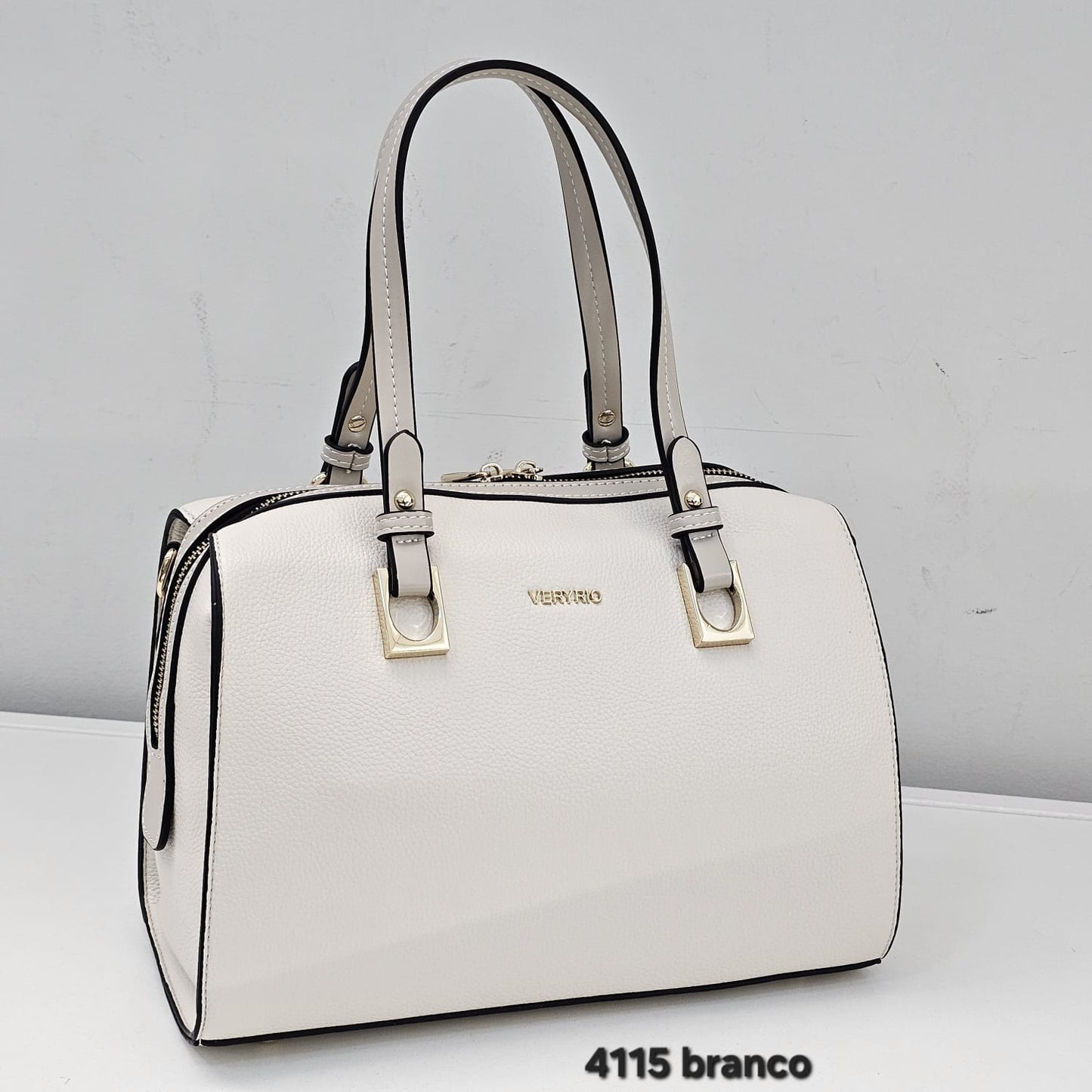4115 Bolsa Baú Feminina Veryrio em PU Com Alça Dupla e Amplo Espaço