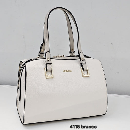 4115 Bolsa Baú Feminina Veryrio em PU Com Alça Dupla e Amplo Espaço