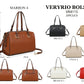 4115 Bolsa Baú Feminina Veryrio em PU Com Alça Dupla e Amplo Espaço