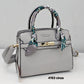 4163 Bolsa Feminina Veryrio com Lenço Decorativo e Detalhe Metálico