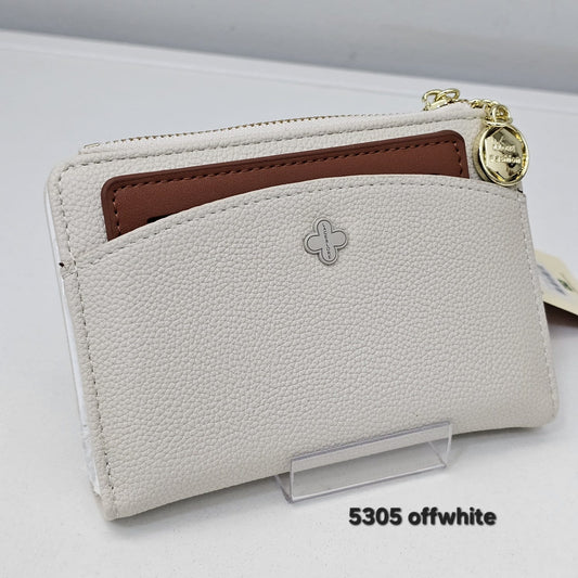 5305 Carteira Feminina Lace Lore FZ-5305 em Poliuretano PU com Zíper e Porta Cartões