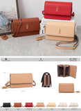 6087 Bolsa Transversal Feminina Lace Lore Poliuretano PU com Divisórias e Alça Ajustável
