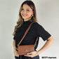 80171 Bolsa Carteira Transversal Berelina Feminina em PU Elegante