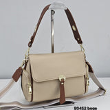 Bolsa Transversal Berelina Poliuretano PU Com Lenço Decorativo