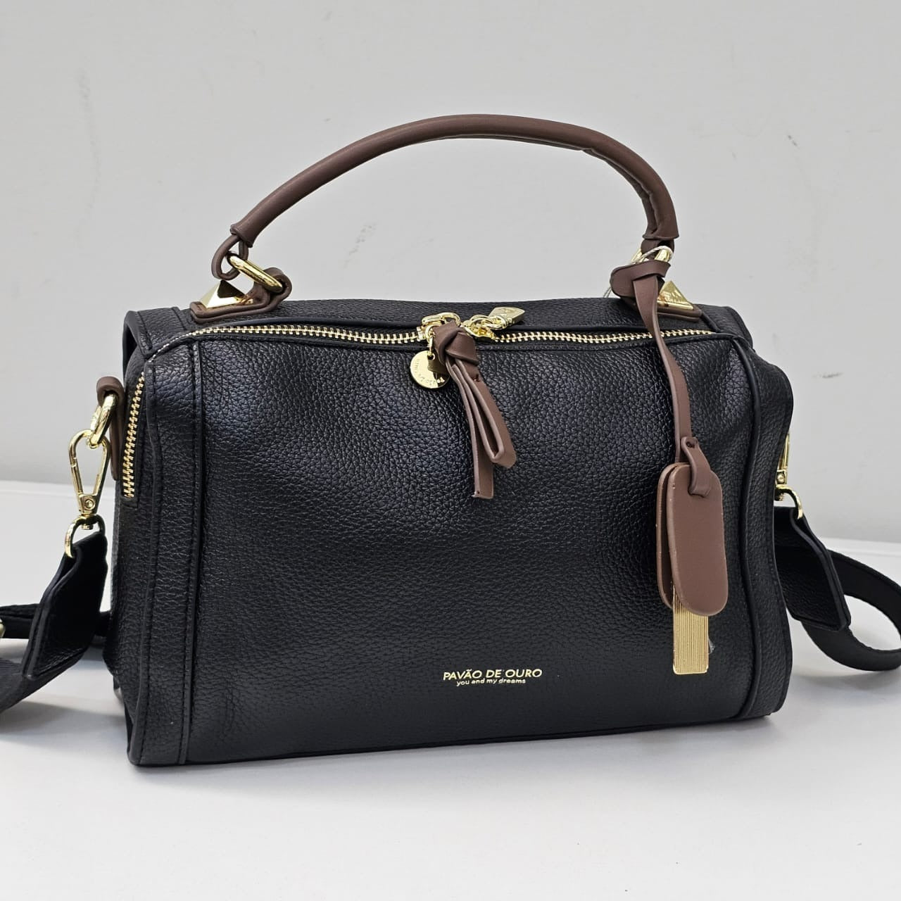 Bolsa Bauzinho Pavão De Ouro Original Alça Grossa Colorida